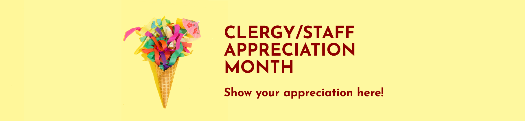 Clergy Appreciation Banner